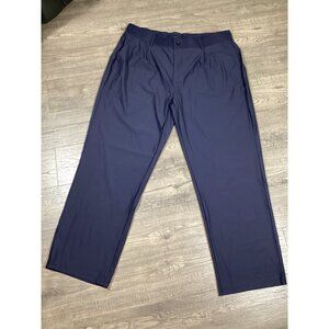 Mens Navy Blue 2XL inseam 30 inch Casual Work pants Office Comfortable Fit NWOT